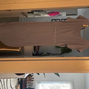 Lilac colored midi dress